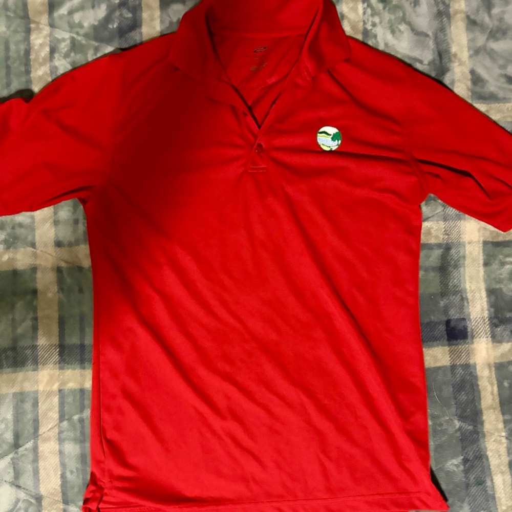 Men’s small red polo dry fit nice quality